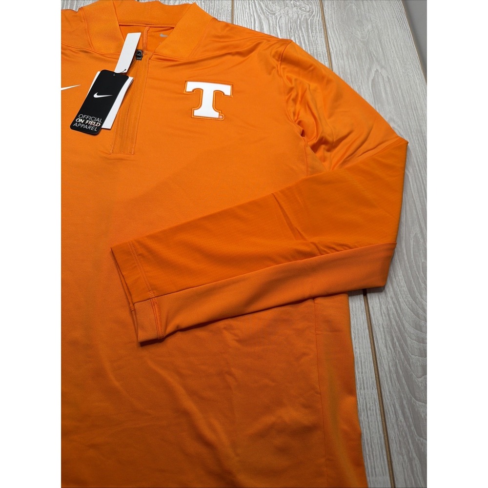 New‎ Nike Mens Tennessee Volunteers 1/4 Zip Shirt Size 2XL Orange On Field - Picture 3 of 4